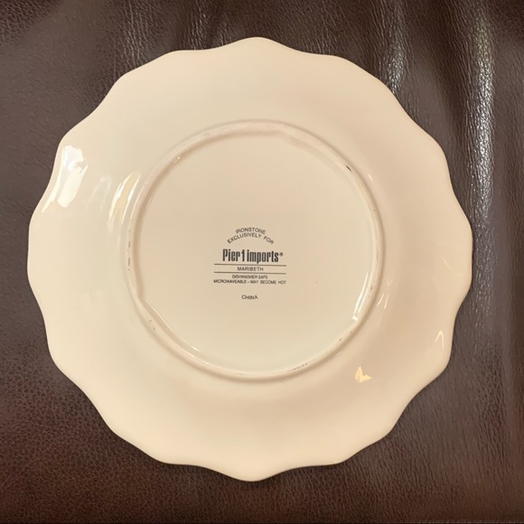 Pier 1 Imports Maribeth 9” Scalloped Salad Plate - Picture 6 of 6
